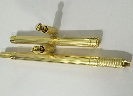 الصين قلم الحواجب الألومنيوم Microblade برأس مزدوج وقلم وشم يدوي المزود