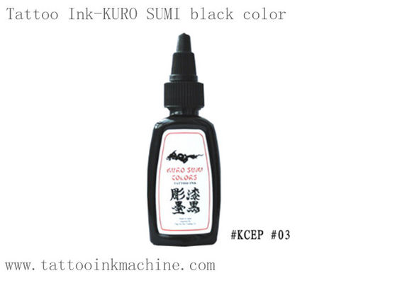 الصين 1 أوقية حبر الوشم الأبدي اللون الأسود الحقيقي OEM كورو سومي للوشم الجسم المزود
