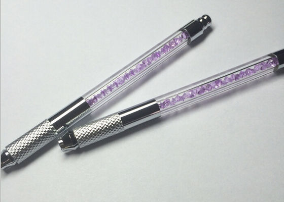 الصين أحدث دليل قلم الوشم الدائم الوردي كريستال قلم الحواجب اليدوية المزود
