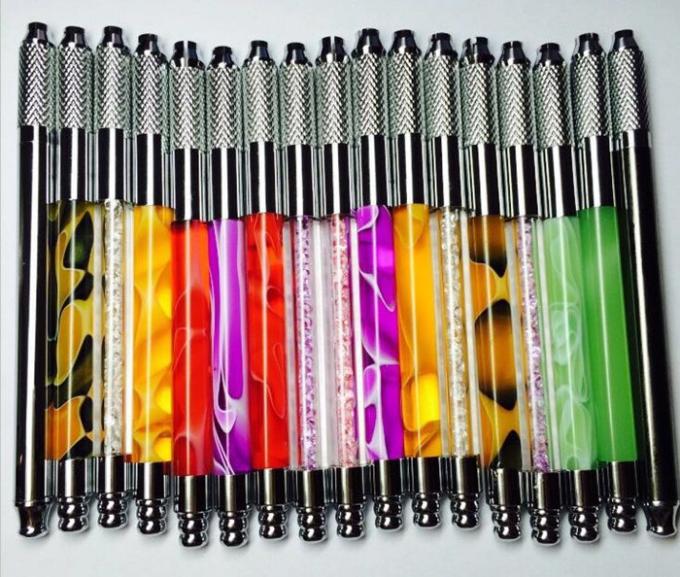 آلة الوشم القلم Microblading الوردي / الأرجواني / الأبيض 110 مللي متر قلم الوشم الدائم 3