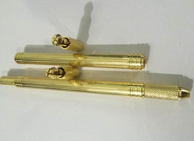 قلم الحواجب الألومنيوم Microblade برأس مزدوج وقلم وشم يدوي 3