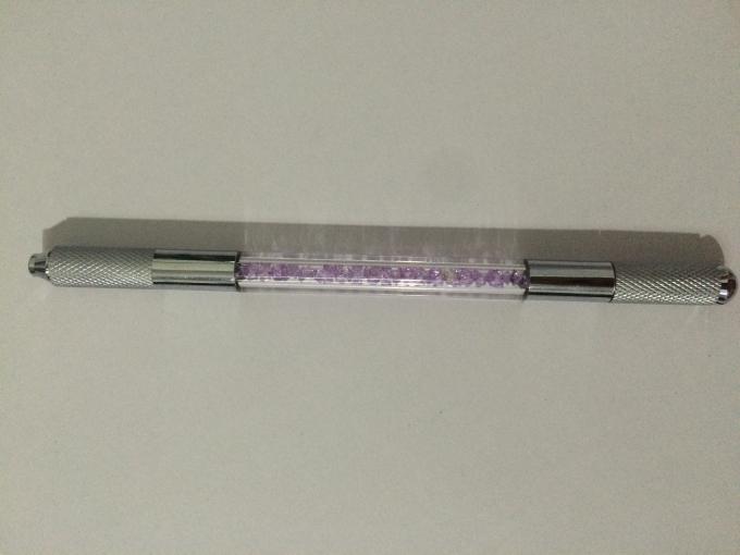 قلم وشم الحواجب Microblading من مادة الكريستال Doubel Head للماكياج الدائم 0