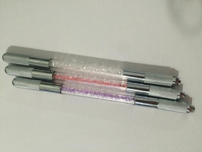 قلم وشم الحواجب Microblading من مادة الكريستال Doubel Head للماكياج الدائم 1
