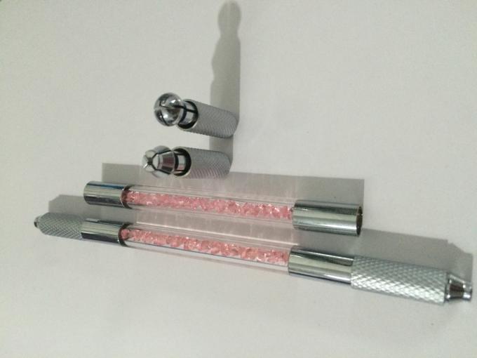 قلم وشم الحواجب Microblading من مادة الكريستال Doubel Head للماكياج الدائم 2