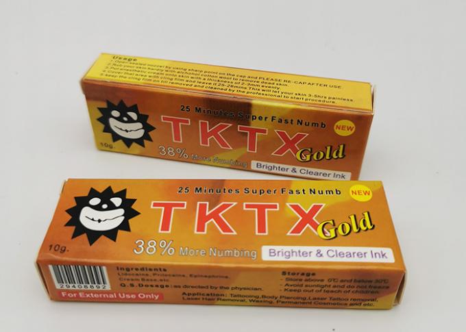 كريم تخدير وشم شبه دائم من الذهب بنسبة 38٪ من TKTX 0
