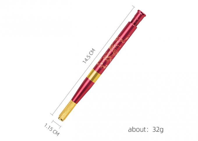 قلم الوشم اليدوي الأحمر لاكي الحاجب Microblade إبرة الوشم 0