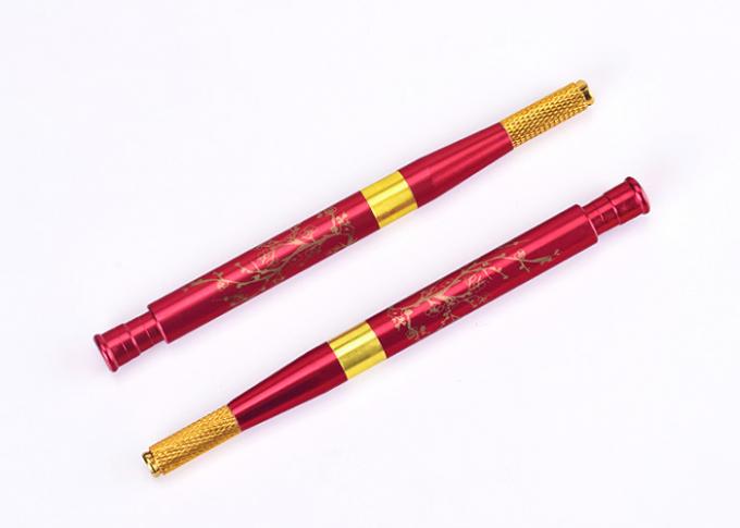 قلم الوشم اليدوي الأحمر لاكي الحاجب Microblade إبرة الوشم 1