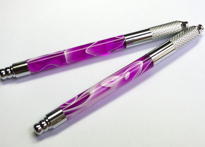 قلم الوشم اليدوي التجميلي الأرجواني لمكياج الحاجب الدائم ، تصميم المظهر 0