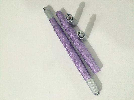 الصين قلم الحواجب اليدوي ذو الرأس المزدوج من الألومنيوم الفضي والبوبلير المزود