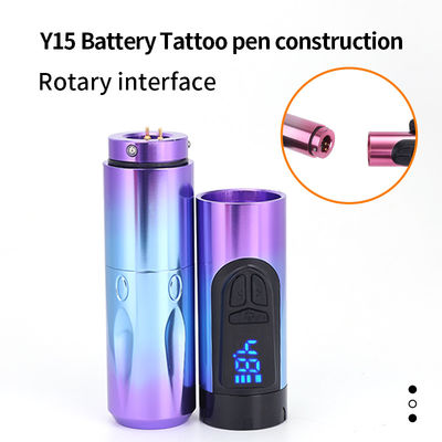 14500mAh بطارية احتياطية طاقة آلة الوشم اللاسلكية مع شاشة LCD و بطارية قابلة للإستبدال طائرة الألومنيوم التصميم المزود