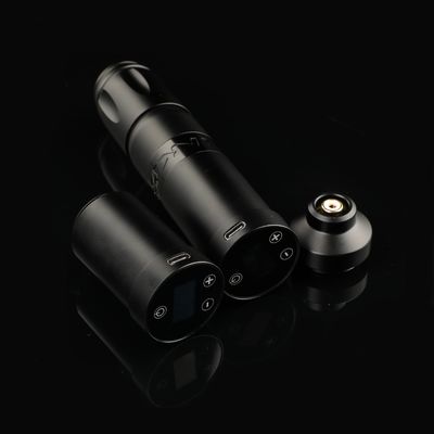 فولاذ المقاوم للصدأ 1800mAh NARW آلة الوشم اللاسلكية 1-OLED شاشة لمسة بطارية شاشة الوشم الدوارة بندقية الوشم قلم الوشم مع طاقة RCA المزود