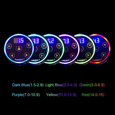 ترقية شاشة LCD الرقمية الشاشة اللمسية ميني أورورا الثاني الوشم مصدر الطاقة 388g وزن الحزمة لآلة الوشم المزود