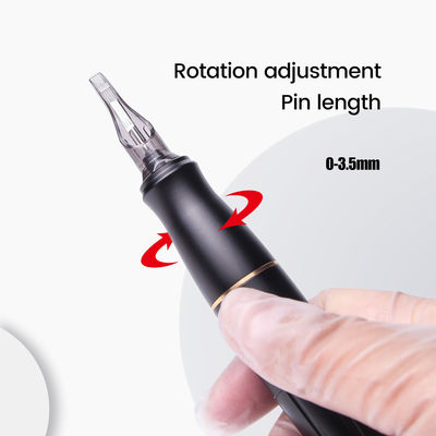 محرك بلا قلب من الفولاذ المقاوم للصدأ الحمراء الحاجب الحاجب الشفاه طلاء العينين مسدس الوشم المزود