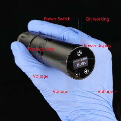INKONE NARW العلامة التجارية الرقمية شاشة LCD لمسة 1800mAh بطارية قلم الوشم آلة Micropigmentation آلة الوشم اللاسلكية المزود