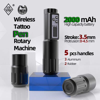 Electric LCD Display 2000mAh Battery Tattoo Gun RCA Wireless Rotary Tattoo Machine Pen Kit  for Tattoo Artist المزود