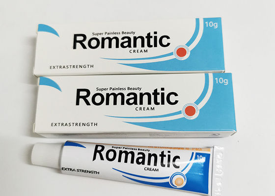 10G الرومانسية اللون الأبيض حواجب الوشم كريم تخدير المزود