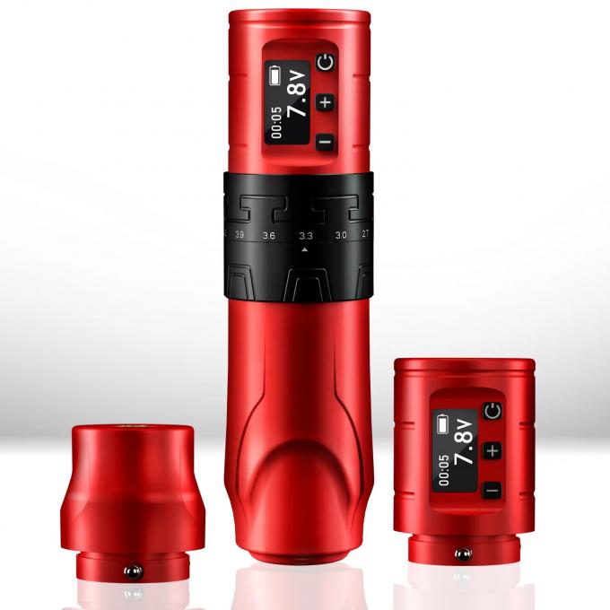 مسدس الوشم اللاسلكي 1500mAh INKONE SABER قلم آلة الوشم اللاسلكي القوي المحرك الطويل ضربة 4.2mm الطائرات الألومنيوم 6