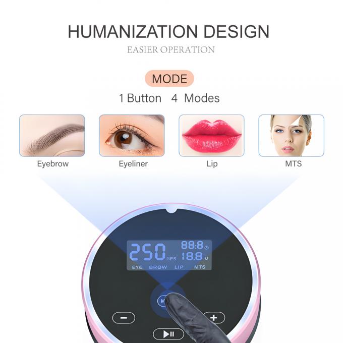مجموعة آلة الـ Microblading المهنية الرقمية مع قلم آلة الـ Tattoo الدائم 5
