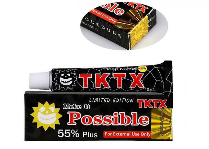 55% أسود Tktx كريم التخدير الموضعي كريم إزالة الوشم بالليزر 10 غرام 0