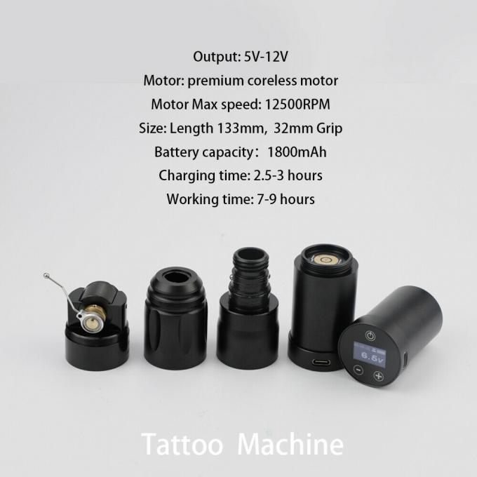 INKONE NARW العلامة التجارية الرقمية شاشة LCD لمسة 1800mAh بطارية قلم الوشم آلة Micropigmentation آلة الوشم اللاسلكية 2