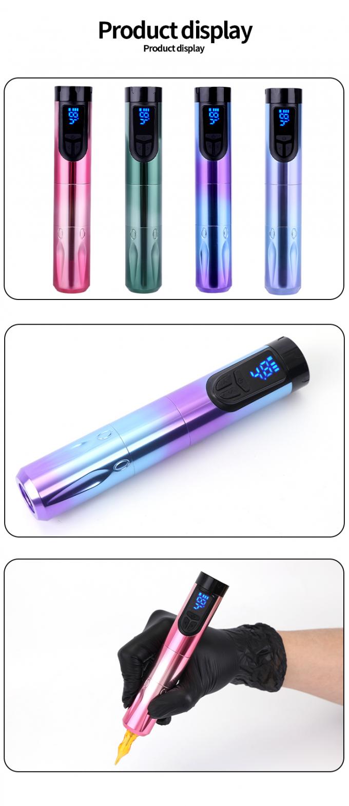 Y15 1200mAh آلة الوشم الدوارة اللاسلكية قلم أسلحة الوشم فئة المنتج 14