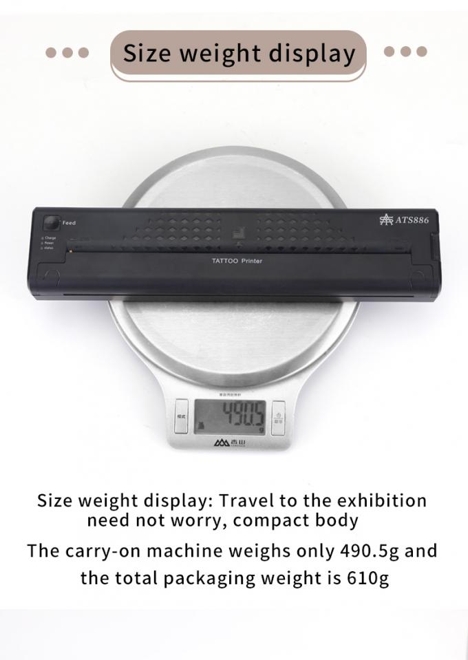 12000mAh طابعة الوشم المصغرة الطابعة الحرارية آلة نسخة لاسلكية طابعة نقل الوشم طابعة 24